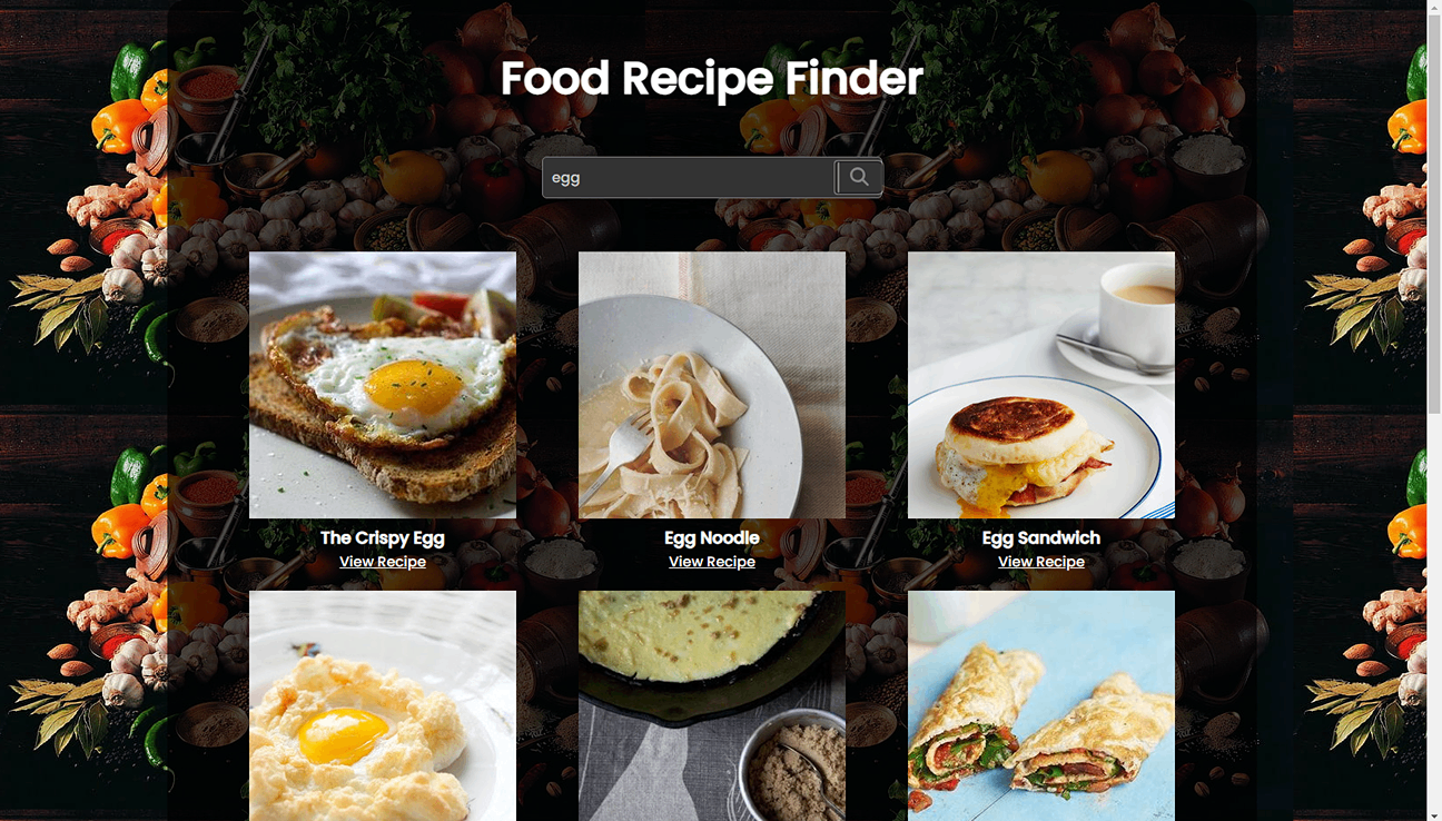 Food Recipe App
